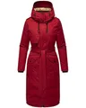 Produktbild: Navahoo Damen Wintermantel warmer Parka lang mit hohem Kragen und weicher Kapuze Hokulanii Dark Red Gr. S