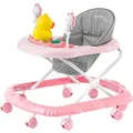 Produktbild: SEVICO Lauflernhilfe Babywalker mit Spielset Lauflernwagen Gehfrei Baby Kinder Rosa V23-ROSE - Rosa
