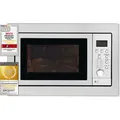 Produktbild: Exquisit Einbau-Mikrowelle EMW 2539.1 Hi | Heißluft & Grill | max. 2500 W | Garraum 25 l | Edelstahl-Glas Front - Silber