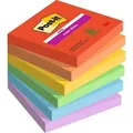 Produktbild: Post-it Super Haftnotizen Playful Farbe Sammlung 76 mm x 76 mm 90 Blatt 6 Stück