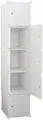 Produktbild: Modularer Kleiderschrank 5 Fachböden, Bücherregal weiß