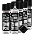 Produktbild: TECPO 8X Multi Schaum Reiniger, 500ml Kfz Reinigungsmittel für Innenraum, Kunststoff, Scheiben, Polster, Glas, Metall Autopflege Aktiv Reiniger