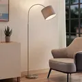 Produktbild: Lindby Stehlampe (Bogenleuchte) 'Keriba' (Modern) in Alu aus Metall (1 flammig, 