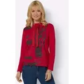 Produktbild: Sweatshirt AMBRIA, Damen, Gr. 36, rot, 50% Baumwolle, 50% Polyester, gemustert, mehrfarbig, Rundhals, Sweatshirts Sweatshirt
