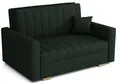 Produktbild: MEBLE-LUX Schlafsofa klein Zanzibar I Sofa 2 Sitzer 133 cm Breit I Sofa mit Schlaffunktion I Schlafsofa mit Bettkasten I Couch mit Schlaffunktion Klein I Grün
