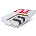 Produktbild: FDM Matratze 140x190 cm Härtegrad H3 H4 Höhe 17 cm Taschenfederkernmatratze Kokosfaser-Einlage Polyurethan-Schaum 7 Komfortzonen mit Hypoallergenem Waschbarem Premium-Bezug Oeko-Tex Home Plus