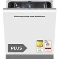 Produktbild: Exquisit PLUS Einbaugeschirrspüler 60 cm, Vollintegrierbar, 13 Maßgedecke, 6 Spülprogramme, Power+, ECO-Modus, EGSP52113-E-030E silber