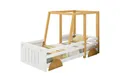 Produktbild: Flieks Kinderbett (mit Rahmen aus Kiefer), Autobett Jeep-Bett Kiefer Einzelbett mit Lattenrost 90x200cm
