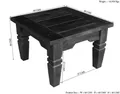 Produktbild: MASSIVMOEBEL24 Couchtisch Akazie 60x60x40 nougat lackiert OXFORD #426