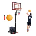 Produktbild: Basketballständer Basketballkorb Korbanlage 228-265 cm mit Basketball & Pumpe