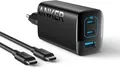 Produktbild: Anker USB C Ladegerät 67W, Anker 335 Netzteil mit PIQ 3.0, 3-Port, schwarz