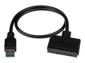 Produktbild: StarTech.com USB 3.1 auf 2,5 (6,4cm) SATA III Adapter Kabel mit UASP - USB 3.1 zu SATA SSD/HDD Konverter / Adapterkabel - Speicher-Controller - 2.5