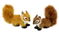 Produktbild: I.GE.A. Dekofigur Tierfigur mini Eichhörnchen 2er Set (2 St), Kunstfell Statue Ornamente Pelz Plüschtier Wald-Pelztier Waldtier