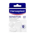 Produktbild: Hansaplast Sensitive Pflaster (40 Strips), Hautfreundliche Wundpflaster aus weichem, atmungsaktivem Material mit Bacteria Shield und starker Haftkraft, schonend zur Haut und schmerzfrei zu entfernen
