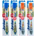 Produktbild: Jordan Norholt GmbH Jordan Step 3 Junior Zahnbürste 6-9 Jahre, Motiv Jungs, 4er Pack