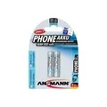 Produktbild: 1x2 Ansmann Akku NiMh Micro 800 mAh f. Dect (5035332)