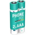 Produktbild: ANSMANN NiMH Akku Micro AAA 800 mAh 1,2 V - Wiederaufladbar, 2 2 Stück