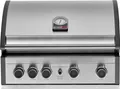 Produktbild: Grandhall Einbau-Gasgrill Pro Elite G4 Built-In Edelstahl 4 Brenner, 1 Infrarot-Heckbrenner K0400031