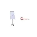 Produktbild: FRANKEN Flipchart Standard Mobil, 670 x 950 mm, hellgrau Tafel magnethaftend, Sternfuß mit 5 Laufrollen (FC41)