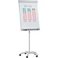Produktbild: FRANKEN PRO Magnetisches Flipchart FC41 67 x 95 cm Mit 5 Rollen und Stiftablage Hellgrau