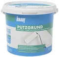 Produktbild: Knauf Putzgrund, gebrauchsfertige Grundierung, Haftvermittler vor dem Auftragen von mineralischen Dekorputzen, atmungsaktiv, lösemittelfrei für Innen- und Außenbereiche, Weiß, 5 L
