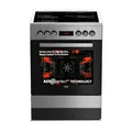 Produktbild: Beko FSM67320GXS b300 freistehender Herd mit Glaskeramik-Kochfeld, 72 l Volumen, 60 cm Breite, Multifunktionsofen, SteamShine, LED-Display, 8 Heizarten, herausnehmbare Seitengitter, Edelstahl