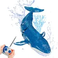Produktbild: OBEST Ferngesteuertes Walspielzeug RC Boot,Elektrische Simulation Fernsteuerung Wal,Geeignet für Walspielzeug in Pools und Seen,Kann Tauchen und Wasser Spritzen,Elektrische Wasserspielzeug für Kinder