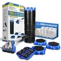 Produktbild: KINZO Möbelroller Möbelheber - 4 Rollen Plus Möbelheber und 140x Bonus Filzgleiter Set - 1200 kg Gesamtbelastung, 300 kg je Roller - Möbeltransportrolle mit 9X Höhenregler I Easy Furniture Mover