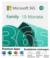 Produktbild: Microsoft 365 Family | Office | 6 Nutzer/Geräte | 15 Monate | Code per eMail | ✅