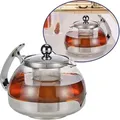 Produktbild: Haushalt International Teekanne mit Filter 1,2l - Transparent/Silber