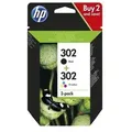 Produktbild: Multipack hp 302 (X4D37AE) fr hp, schwarz/farbig