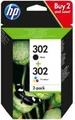 Produktbild: HP 302 - 2er-Pack - Schwarz, Farbe - original - Tintenpatrone - für Deskjet 1110, 21XX, 36XX, ENVY 45XX, Officejet 38XX, 46XX, 52XX (X4D37AE)