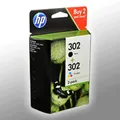 Produktbild: 2 HP Tinten X4D37AE 302 Doppelpack KCMY
