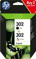 Produktbild: HP 302 2er-Pack schwarz/cyan/magenta/gelb Druckerpatrone #1907286