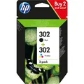 Produktbild: HP Tinte Nr. 302 schwarz + cyan/magenta/gelb (X4D37AE)