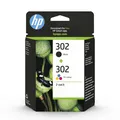 Produktbild: HP X4D37AE 302 Original Ink Cartridges, Black and Tri-color, 2 Count (Pack of 1)
