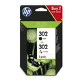 Produktbild: Tintenpatronen HP 302 - 2er-Pack - Schwarz, Farbe (Cyan, Magenta, Gelb)