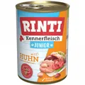 Produktbild: Rinti Kennerfleisch Junior Huhn 12x 400g getreidefrei ohne Soja Hundefutter