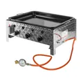 Produktbild: Dema Gastro Edelstahl Gas-Bräter 71x57x30cm Grill 3flammig Gastrobräter Stahlpfanne 17545-SP