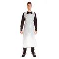Produktbild: FRANZ MENSCH HygoStar Einwegschürzen ca. 60 my, weiß, 140 x 75 cm | LDPE, 250 Stück (10 x 25er Block), Kochschürze, Metzgerschürze, wasserabweisend, lebensmittelecht