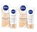 Produktbild: 2x Nivea 5in1 Tagespflege BB 24h Feuchtigkeit Heller Hauttyp LSF20 je 50ml Creme