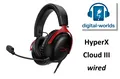 Produktbild: HyperX Cloud III wired - Gaming Headset schwarz rot +++ SEHR GUT / FAST NEU +++