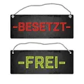 Produktbild: Besetzt - Frei Wendeschild mit Kordel