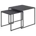 Produktbild: DAHEIM 2-Satztisch Infinity Dekor Marmor Schwarz