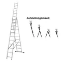 Produktbild: Krause CORDA VielzweckLeiter Stehleiter Anlegeleiter Sprossenleiter Stufenleiter