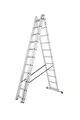 Produktbild: Krause Corda Alu Vielzweckleiter Sprossenleiter 3 x 11 Tritte Sprossen L: 645 cm