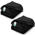 Produktbild: CozyLux 2er Set Kuscheldecke Flauschig Decke 150x200 cm Schwarz