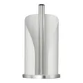Produktbild: Wesco Papierrollenhalter in der Farbe weiß matt aus Edelstahl und farbig lackiertem Stahlblech, standfester Edelstahl-Sockel, für handelsübliche Küchenpapierrollen oder 2-3 Toilettenpapierrollen