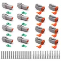 Produktbild: Deutscher Stecker KFZ 2 Polig,DTSteckerSet,8 Sätze Wasserdichter Elektrischer...
