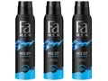 Produktbild: FA Deospray Men Kick Off 150ml, 3x 150 ml, 3er Pack Men, langanhaltende Frische